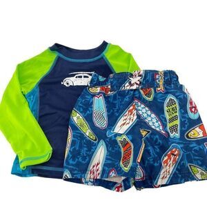 Circo Aqua Leisure swim set trunks bottoms gash guard top 12 months 18-24 months